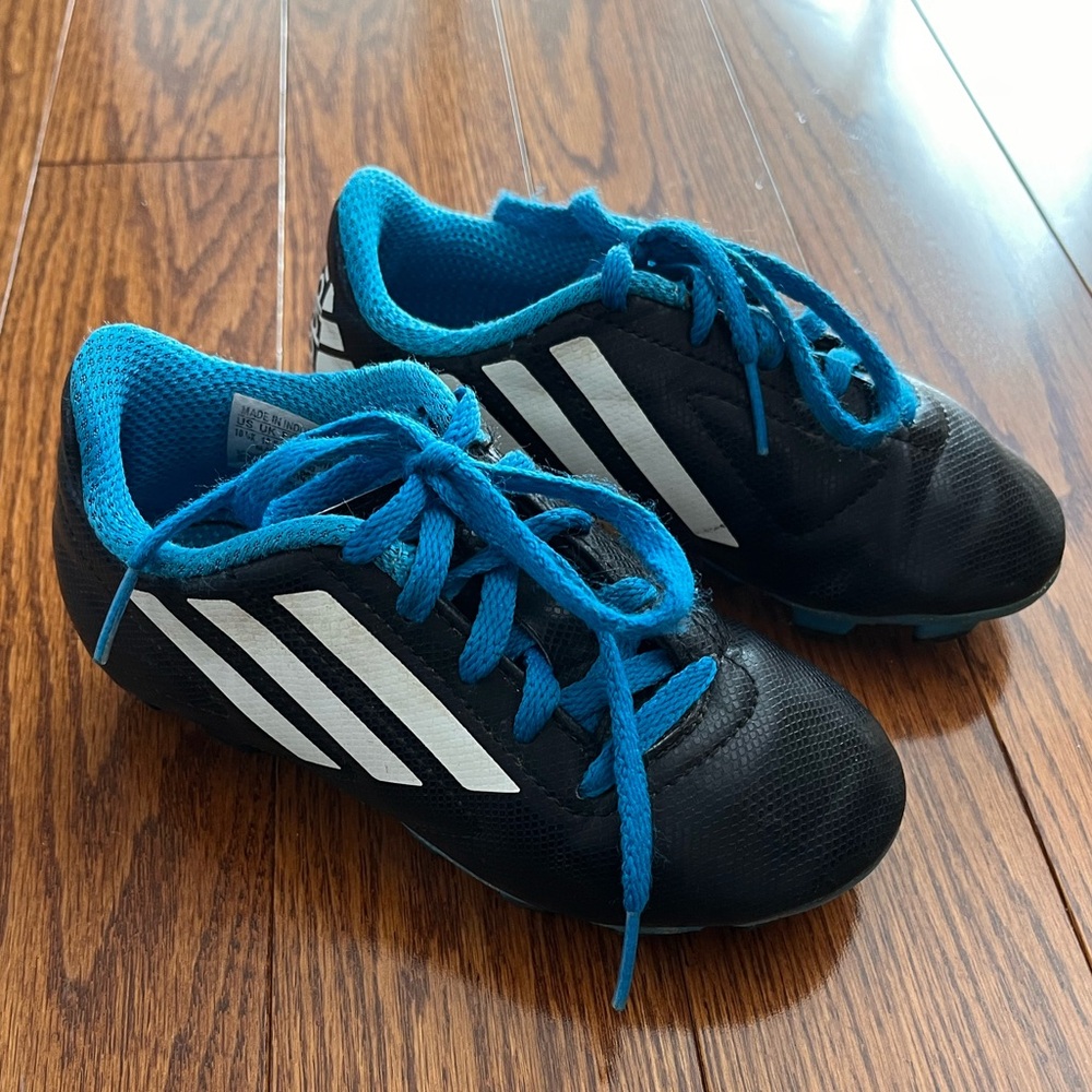 Kids Adidas Soccer - Baseball Cleats and Shin Guards